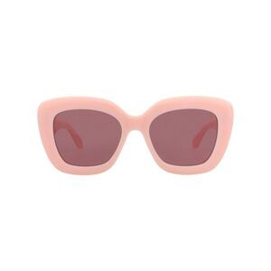 Alaia Square-Frame Recycled Acetate Sunglasses Pink Womens